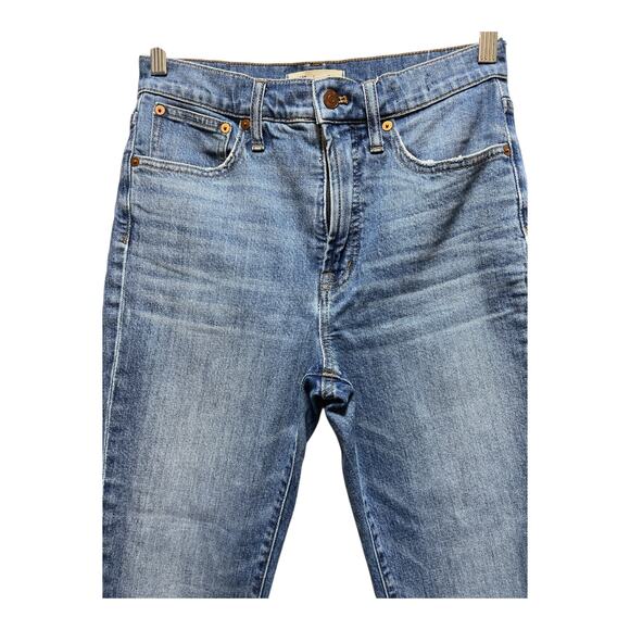 Madewell Perfect Vintage Crop Jeans Women’s 27 High Rise Light Wash Distressed - Picture 5 of 9